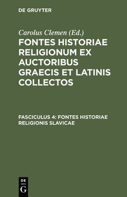 Fontes historiae religionis Slavicae 1