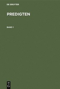 bokomslag F. Schleiermacher: Predigten. Band 1