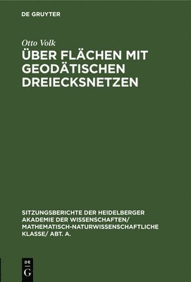 bokomslag ber Flchen Mit Geodtischen Dreiecksnetzen