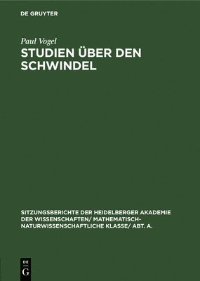 Studien ber Den Schwindel 1