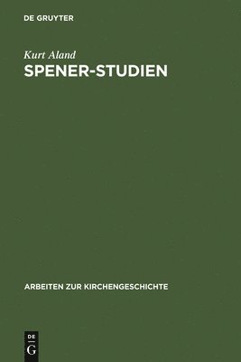 bokomslag Spener-Studien