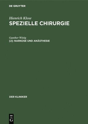 bokomslag Narkose und Anästhesie