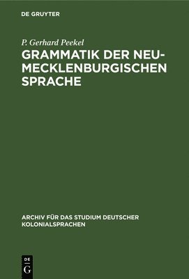 bokomslag Grammatik Der Neu-Mecklenburgischen Sprache