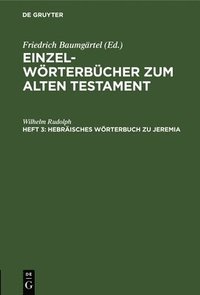 bokomslag Hebrisches Wrterbuch Zu Jeremia
