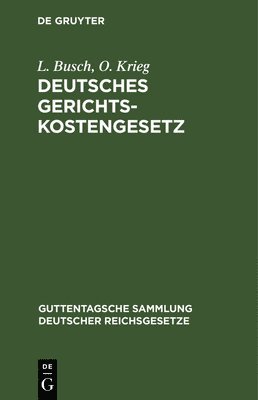 Deutsches Gerichtskostengesetz 1
