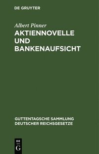 bokomslag Aktiennovelle Und Bankenaufsicht