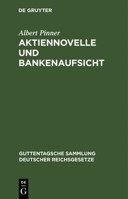 Aktiennovelle Und Bankenaufsicht 1