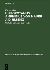 bokomslag Hippopotamus Amphibius Von Mauer A.D. Elsenz