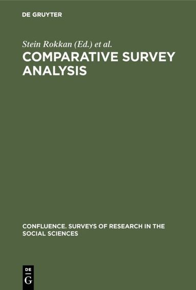 Stein Rokkan, Sidney Verba, Jean Viet, Elina Almasy - Comparative survey analysis, Inbunden