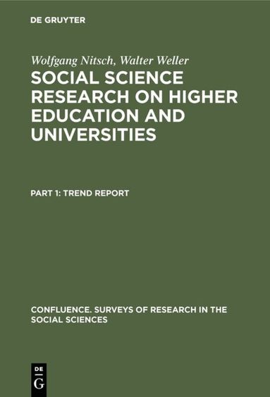 Wolfgang Nitsch, Walter Weller - Trend report, Inbunden