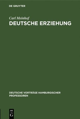 bokomslag Deutsche Erziehung