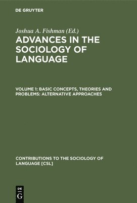 bokomslag Basic concepts, theories and problems: alternative approaches