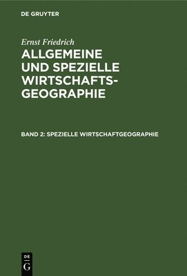 bokomslag Spezielle Wirtschaftgeographie