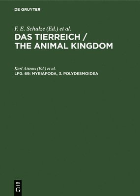 Karl Attems, Heinz Wermuth, Robert Mertens, Franz Eilhard Schulze, Richard Hesse, Deutsche Zoologische Gesellschaft - Myriapoda, 3. Polydesmoidea, Inbunden