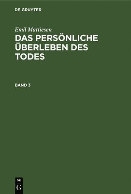 bokomslag Das persnliche berleben des Todes