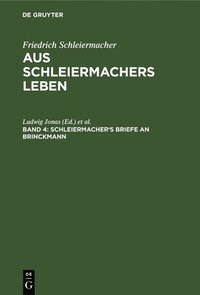 bokomslag Schleiermacher's Briefe an Brinckmann