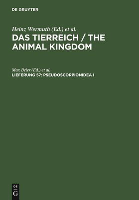Max Beier, Heinz Wermuth, Robert Mertens, Franz Eilhard Schulze, Richard Hesse, Deutsche Zoologische Gesellschaft - Pseudoscorpionidea I, Inbunden