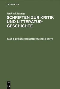 bokomslag Zur Neueren Litteraturgeschichte
