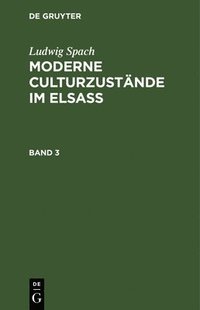bokomslag Moderne Culturzustnde im Elsass