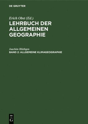 Allgemeine Klimageographie 1