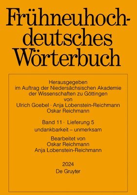 bokomslag Frühneuhochdeutsches Wörterbuch. Band 11/Lieferung 5