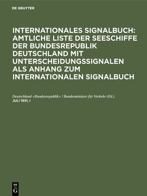 Deutschland - Juli 1951, I, Inbunden