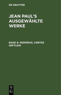 bokomslag Hesperus, Viertes Heftlein