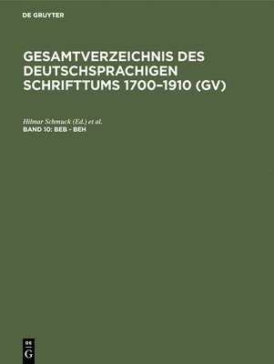 Hilmar Schmuck, Willi Gorzny - Beb - Beh, Inbunden
