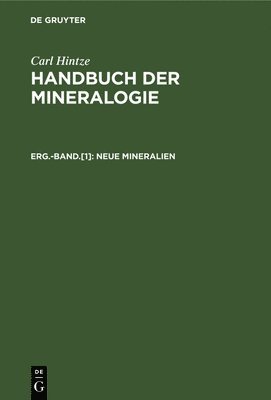 bokomslag Neue Mineralien