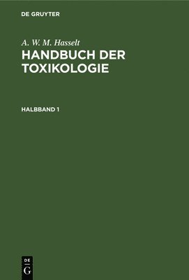 bokomslag Handbuch der Toxikologie