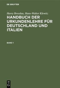 bokomslag Handbuch der Urkundenlehre fr Deutschland und Italien