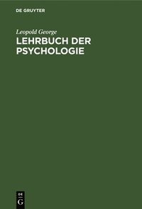 bokomslag Lehrbuch Der Psychologie