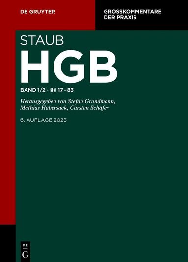 Ulrich Burgard, Philipp S. Fischinger, Stephan Gräf, Christoph Weber - §§ 17-83, Inbunden