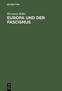 bokomslag Europa Und Der Fascismus