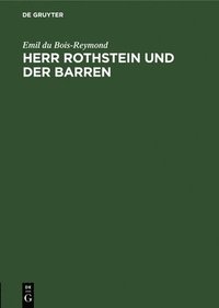 bokomslag Herr Rothstein Und Der Barren