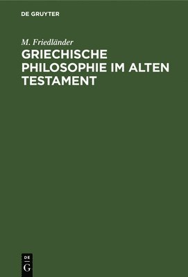 Griechische Philosophie Im Alten Testament 1