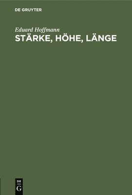 bokomslag Strke, Hhe, Lnge