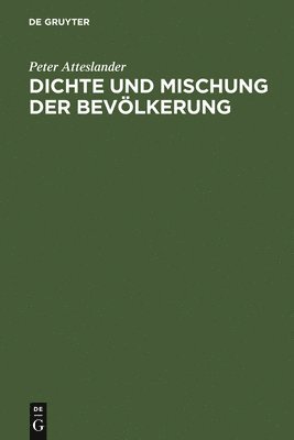 bokomslag Dichte und Mischung der Bevlkerung