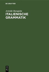 bokomslag Italienische Grammatik