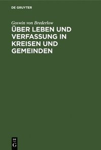 bokomslag ber Leben Und Verfassung in Kreisen Und Gemeinden