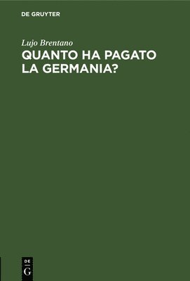 bokomslag Quanto Ha Pagato La Germania?