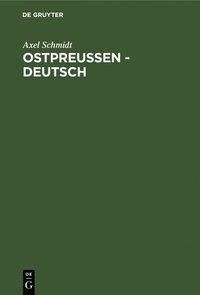 bokomslag Ostpreussen - Deutsch