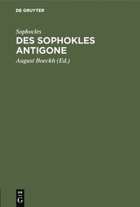 bokomslag Des Sophokles Antigone