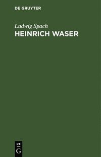 bokomslag Heinrich Waser