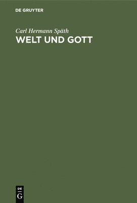 bokomslag Welt und Gott