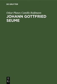 bokomslag Johann Gottfried Seume