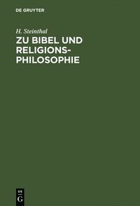 bokomslag Zu Bibel Und Religionsphilosophie