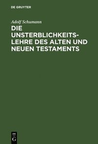 bokomslag Die Unsterblichkeitslehre des Alten und Neuen Testaments