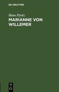 bokomslag Marianne Von Willemer