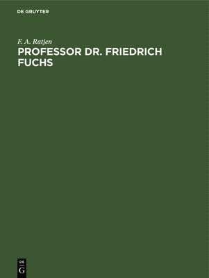 bokomslag Professor Dr. Friedrich Fuchs